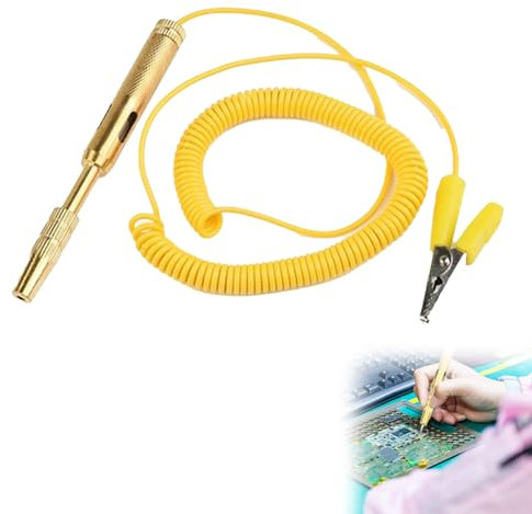 Lampe Temoin 12v Mecanicien, Testeur Electrique, Stylo Testeur De Tension, Testeur Fusible Voiture, Testeur Batterie Voiture, Pour Tester La Basse Tension, Jaune, Cc 6 V/12 V/24 V