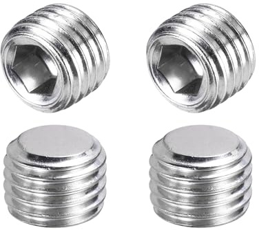 QUARKZMAN 4 Pcs Tornillos M16-2 x 12mm, Tornillos De Cabeza Hexagonal Interna De Acero Inoxidable 304 Con Punta De Copa Para Reparación De Accesorios De Baño Muebles Proyectos DIY