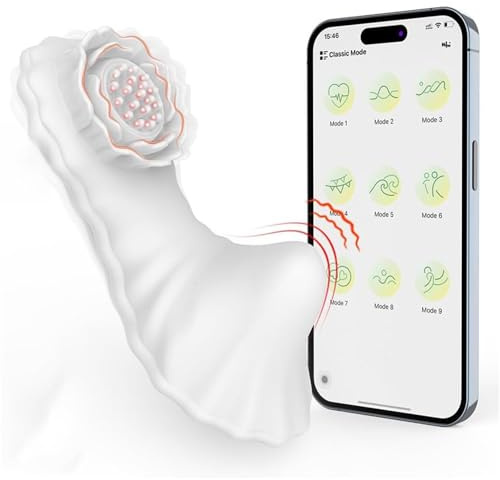 Vibratorstarb Frauen Butterfly Brustwarzen Vibratoren mit APP Bluetooth für Sie Klitoris Vagina Vibratorensets, 9 VibrationModi G Punkt Vibration Klitorisstimulator Sex Spielzeug für Paare Frau