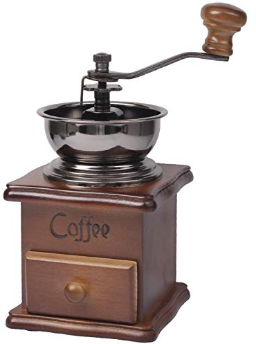 Outils coffe Manuel moulin à café en bois stand Bol Antique main grain de café Moulin