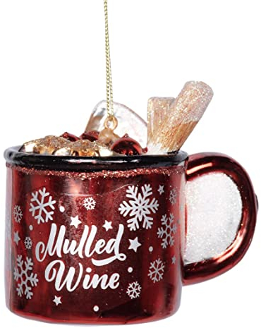 Sareva Weihnachtskugel Glühwein-Tasse - Weihnachtsball - Glas - Hängend - Weihnachten
