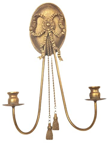 GRFIT Kerzenhalter Französische Wandkerzenhalter Home Retro romantische Kerzenhalter Gold Wand Hängende Bogen Hintergrunddekoration Deko Kerzenleuchter