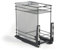 Emuca - Carrello estraibile Titane, con cestelli e carrello del pane, fissaggio inferiore, chiusura softt, per moduli di cucina di 300mm, Acciaio, Grigio antracite