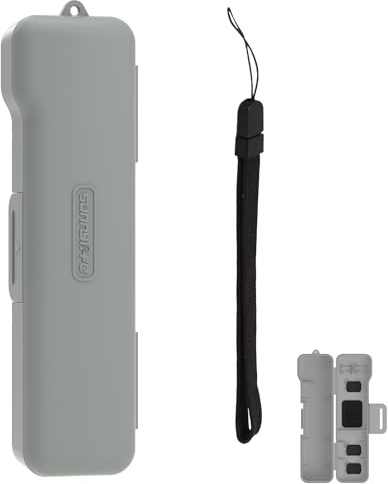 Étui rigide de voyage avec fente de rangement magnétique pour DJI Osmo Pocket 3, peut contenir 2 cartes microSD et 3 filtres d'objectif, étui de protection avec lanière pour Pocket 3 Accessoires pour