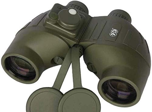 Marine-Fernglas 7X50, leistungsstarkes, wasserdichtes Teleskop mit Kompass, Einstellbarer Entfernungseinstellung, druckfest und stoßfest