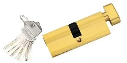 Serratura Cilindro Con Chiavi,Cilindro Chiusura Serrature for porte interne a cilindro di serratura all'ingresso della porta principale Cylindre Serrure(50Add 50 100MMZ Y)