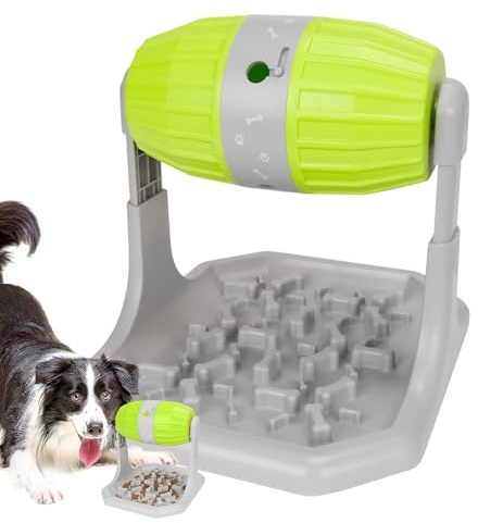 Gamelle Mange-Lent pour Chien Distributeur de Nourriture Anti-Glouton pour