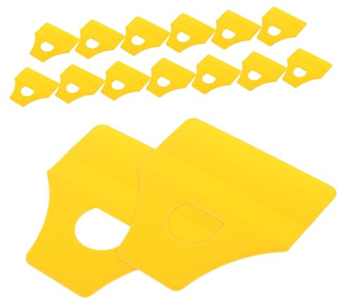 FUNOMOCYA 15 Pezzi Spatole Plastiche per Stuccatura Auto Strumenti Morbidi e Resistenti per Applicazione Senza su Pellicole Adesivi e Verniciatura Automobilistica