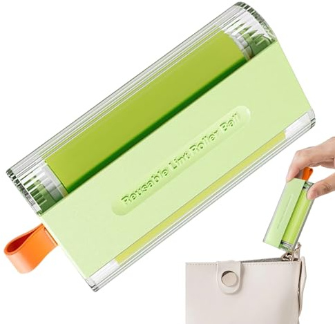 Rouleau anti-poils pour animaux de compagnie | Rouleau adhésif réutilisable pour vêtements et tapis – Outil portable pour enlever les peluches de chat – Fournitures ménagères pour lits, sièges de