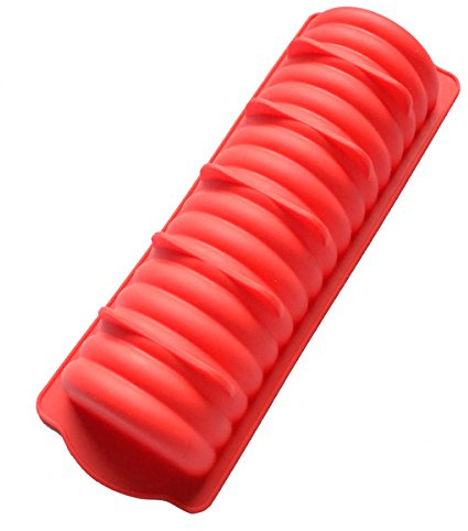 BESTOMZ Silikon Brot Backform Gerippter Laib 11.7X4.1 Zoll Für Diy Kuchen Und Hot Dog Form Backgeschirr Leicht Zu Reinigen Korrosionsbeständig Ideal Für Feste Und Einladungen