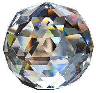 FENCHUN Fotografie Facettierte Kristallkugel Feng Shui Paperweight Dekorative Glas Ball Glänzende Geburtstagsgeschenke für Mädchen Dekoration (Size : 6cm)