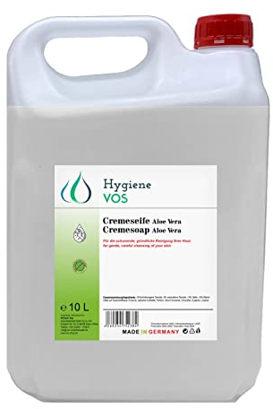 Hygiene VOS Cremeseife Aloe Vera 10 Liter milde Waschlotion Seifencreme für alle gängigen Druckspendersysteme Seifenspender