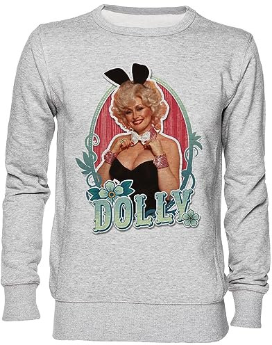 Capzy Dolly Parton Gris Sweat-Shirt Jersey Unisexe Homme Femme Grey Unisex Jumper