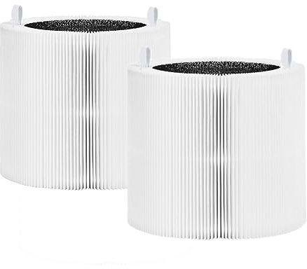 HOSECES F3MAX Air Purifier Filter Replacement for Blueair Blue Max 3350i / Blue Pure 311i Max Air Purifier Filter, High Efficiency True H13 HEPA Filter Replacement 2-in-1 Activated Carbon Filter 2ack