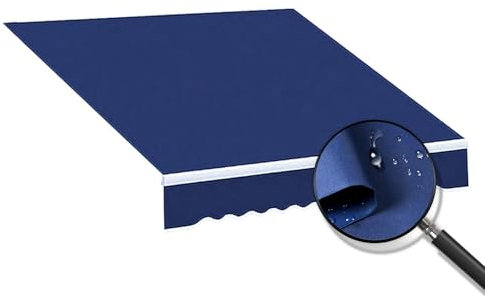 Tessuto di Ricambio per Tende da Impermeabile (Senza Telaio) 4.5x2.0m 2,4x2.0m Tessuto di Ricambio per Tende da Sole Esterno Telo Parasole per Tende da Sole(1.5x2.0m)