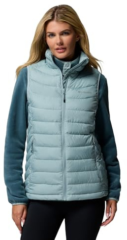 Columbia Powder Lite 2 Vest, Chaleco Acolchado Mujer, Azul aplastado, XS