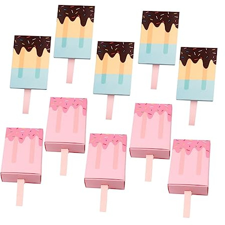 Beavorty 20stücke Süßigkeiten Box Eiscreme-förmige Geschenkboxen Kreative Aufbewahrungsboxen Für Kleine Präsente Und Süßigkeiten Hochwertiges Papier Für Hochzeitsbonbonschachteln Und Geburt