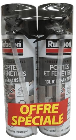 PU Montageschaum Weiß – Tür- & Fensterschaum mit kontrollierter Expansion, 2h Aushärtung, wärme- & schalldämmend, UV- & feuchtigkeitsbeständig, innen & außen (2 x 500ml)