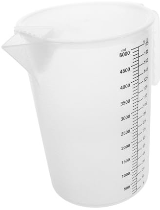 ELAYARD Olla Medidora Transparente Tapa Prueba De Polvo De Alimenticio Con Escala Precisa Para Uso Comercial Para Cocinas Como Jarra De Jugo o Jarra De Leche y Taza Medidora Graduada Para