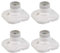 DODUOS 4 PCS E27 Portalámparas para Bombillas LED Base para Lámparas E27 Portalámpara Techo Casquillos de Bombillas para Garaje, Cocina, Pasillos, Escaleras, Balcones (Sin Bombilla Ni Tornillo)