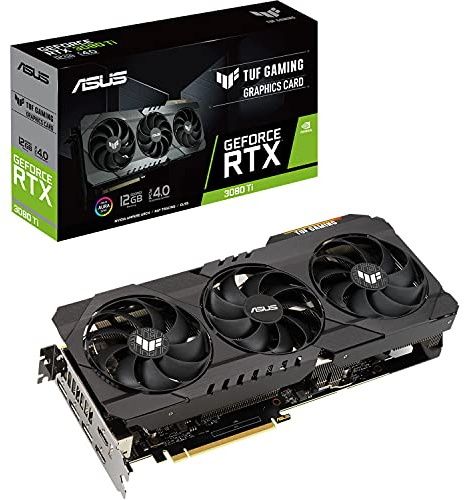ASUS TUF Gaming NVIDIA GeForce RTX 3080 Ti Carte Graphique (PCIe 4.0, GDDR6X 12 Go, HDMI 2.1, DisplayPort 1.4a, Double roulement de Ventilateur, Certification de qualité Militaire, GPU Tweak II)
