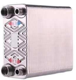 EBAYTV Échangeur de Chaleur Échangeur De Chaleur À 100 Plaques en Acier Inoxydable, Chauffe-Eau À Plaques Brasées SUS304 (Color : Same Side, Size : 1 UK)