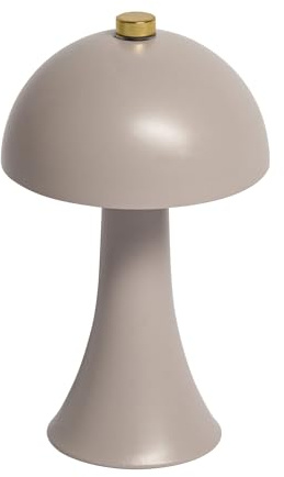 Idena 50157 - LED Tischlampe Touch Fado, dimmbare Nachttischlampe mit USB-C, Lampe für Innen, Tischleuchte in Grau, ca. 10 x 16,5 cm