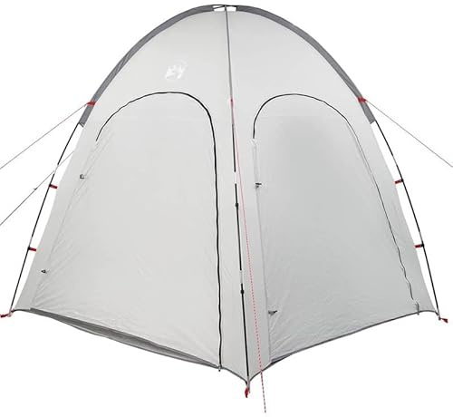Tente de piscine grise 366 x 305 cm étanche – Abri autoportant portable en polyester pour jardin, camping et extérieur – Montage rapide et robuste