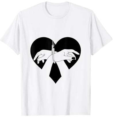 Handschellen Herz BDSM Bondage T-Shirt