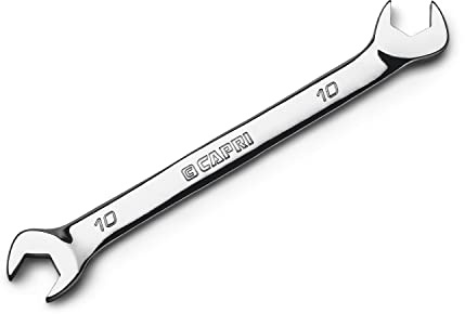 Capri Tools 10 mm Angle Open End Wrench, 30° and 60° angles, Metric