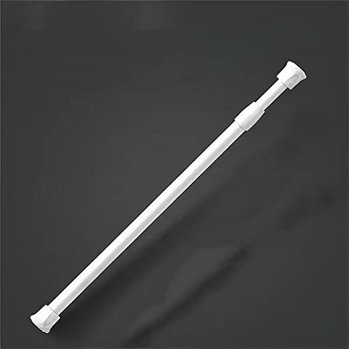 JUNNIU Duschvorhangstangen Duschvorhangstangen Für Duschvorhänge,304 Edelstahl Einziehbare Gardinenstange Badewanne Schiene,Teleskop Duschstange,Niemals Rosteninklusive Ringe 70-120cm