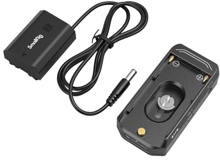 SMALLRIG Battery Adapter Mount Plate with Dummy Battery für NP-FZ100, für A7R V, A7 IV, A7S III, A7C II, A7CR, mit USB-C-Anschluss und Zwei DC-Ausgängen, für NP-F970, NP-F550, NP-F770-4341