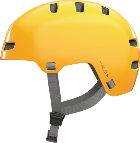 ABUS Casco para bicicleta INDY, casco para dirt, skate, slope y MTB, con amortiguación optimizada, para adolescentes y adultos, talla M, amarillo