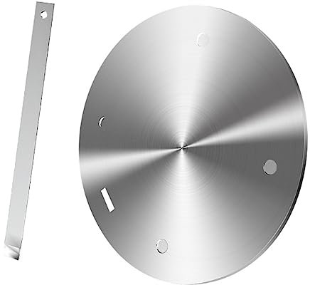 SHOWERORO Plaque conductrice de diffuseur de chaleur pour cuisinière à induction en acier inoxydable Adaptateur de diffuseur de chaleur pour plaque à induction de 20 cm