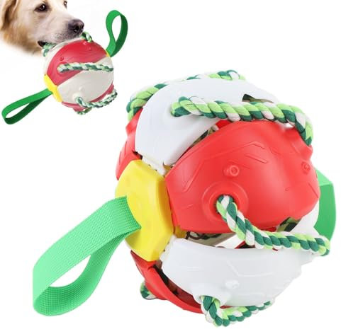 Garsent Bola de Platillo Volador para Perros, Juguete de Disco Volador para Perros, Bola Mágica Ligera para Mascotas, Bolas de Juguete para Perros de Cumpleaños para Cachorros, Juguetes