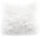 Teppich Wölkchen Cuscino di Pelliccia con Imbottitura - Decorativo per Divano, Coccolone - Soggiorno Camera da Letto Deco Lavabile - Bianco - 43x43 cm