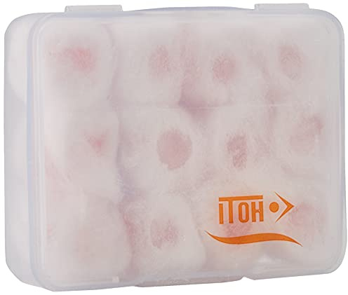 Queraltó QVD-00064/06 - Tapones de Cera para los Oídos, Cubiertos de Algodón 100%, Estuche de 12 Unidades, Cómodos y Moldeables, Protección Contra el Ruido, Agua, Viento, Arena o Polvo, 40 g