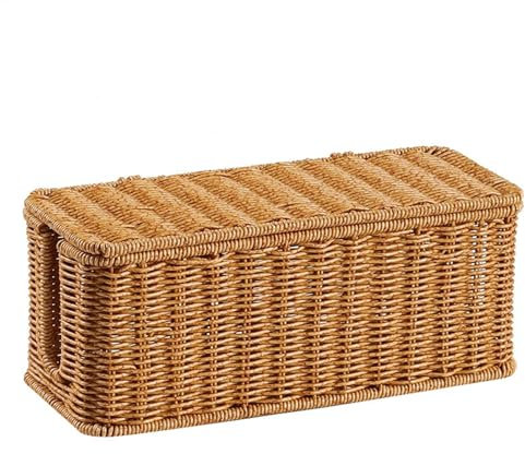 Basket To Conceal Router And Modem Hand-woven Charging Basket Cable