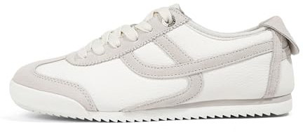 LUCKY STEP Women's Retro Fashion Sneakers Thin Sole Casual Walking Lightweight Tennis Trainers Running Gym Workout Classic Comfortable Athletic Shoes