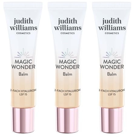 Judith Williams Cosmetics – Face Balm Set 3 tlg. Magic Wonder 3x30ml – getönte Tagescreme mit LSF und Anti-Aging-Effekt, feuchtigkeitsspendende und hauttonanpassende BB Cream