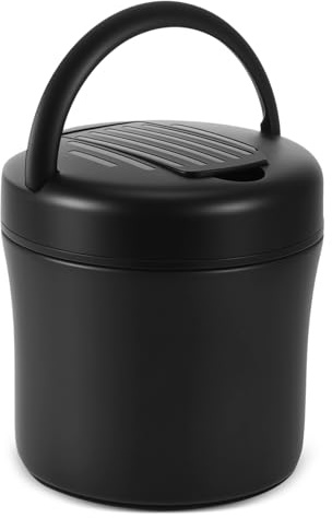 BTBHIHO Récipient isotherme sous vide, en acier inoxydable 304, avec longue isolation, 1,2 l, récipient chauffant multicouche, avec cuillère, chauffe-bouillie en déplacement, récipient alimentaire