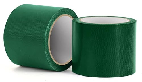 Ruban de Réparation de Bâche, 8CM x 5M Ruban de Réparation de Fuite étanche en PVC, Rubans Adhésifs Forts pour Auvent de Tente(Vert)
