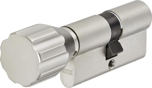 Knaufzylinder Abus A93KNP, Nickel Pearl, 3 Schlüssel + Handyhalter (Z45/K45)