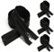 4 Pezzi Cerniera Lampo Nera 70 cm, Catena Misura #5, Cerniera Separabile in Nylon Chiusure Lampo Divisibile Cerniera Invisibile per Abbigliamento Cucito Giacche - Larghezza 33 mm