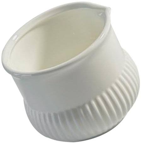 POPETPOP Sucrier Porcelaine Petit Pot pour Café Distributeur de Lait Doseur à Sirop Pichet Vintage avec Bec Verseur pour Servir et Rangement