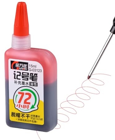 Marker mit Nachfülltinte Super Color – Permanente Durchstechflasche für 72