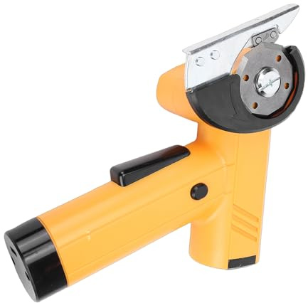 Smandy Forbici Elettriche Senza Fili, Forbici Taglierina Portatile per Scatole di Cartone con Luce per Tessuto, Pelle, Moquette, Cartone, Elettriche Senza Fili, Tessuto Elettrico Alimentato a