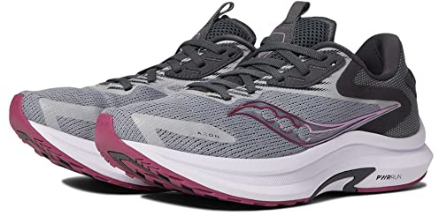 Saucony Women's Axon 2 Running Shoe, Shadow/Quartz, 6.5 UK