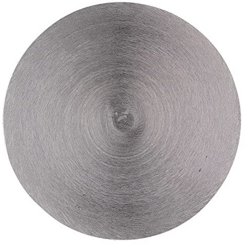 Holyart Portacandele concavo alluminio nichelato 14 cm