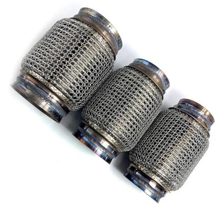 Auspuffrohr Auto-Auspuff-Flexrohr Faltenbalg Flexible Verbindungskupplung Edelstahl 38Mm 45Mm 51Mm 54Mm 55Mm 60Mm 63Mm 64Mm 70Mm 76Mm 89Mm 102Mm Auspuff Endrohr(51mmx120mm)